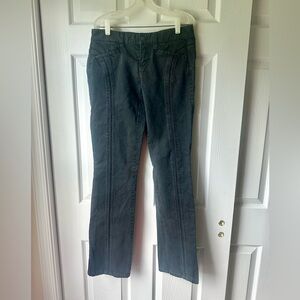 Armani Exchange Black Low Rise Jeans with Stretch and Flare